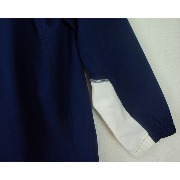 Nike Dri Fit Men's L Blue Polyester Full Zip Basic Activewear Jacket Solid - Picture 10 of 10